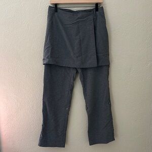 Womens Merrell Convertible Hiking Outdoor Pants/Shorts/Capri OptiWic Size 6 Gray